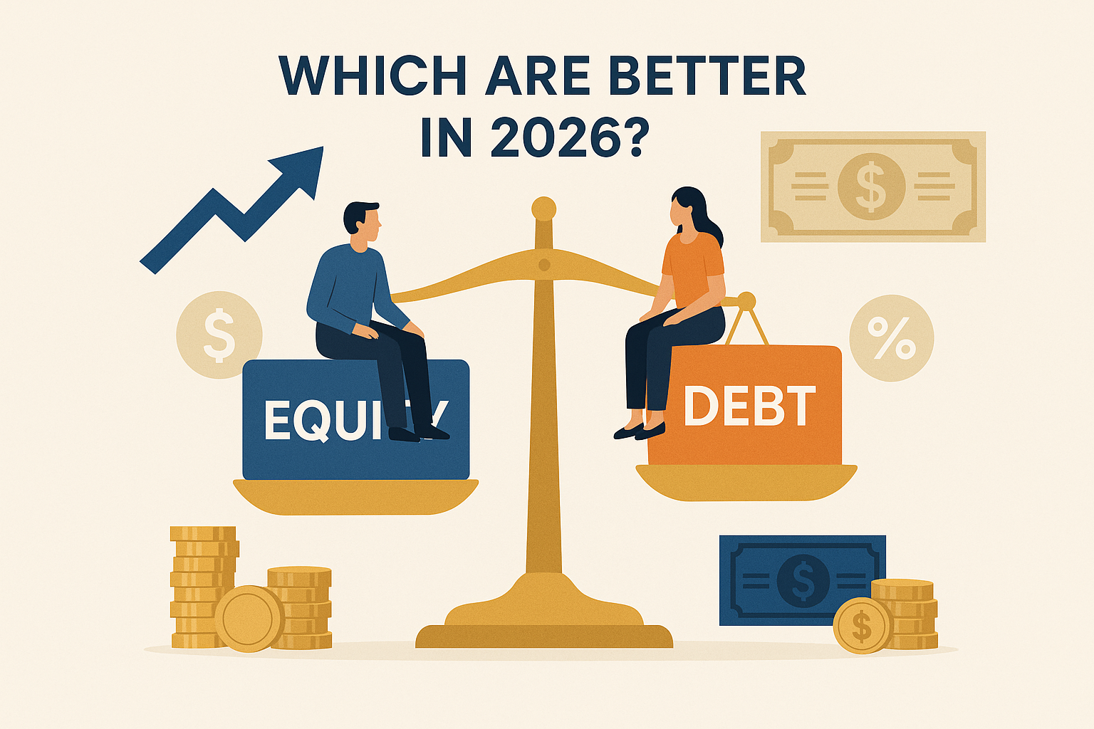 Equity vs Debt Mutual Funds(Simple Explanation)